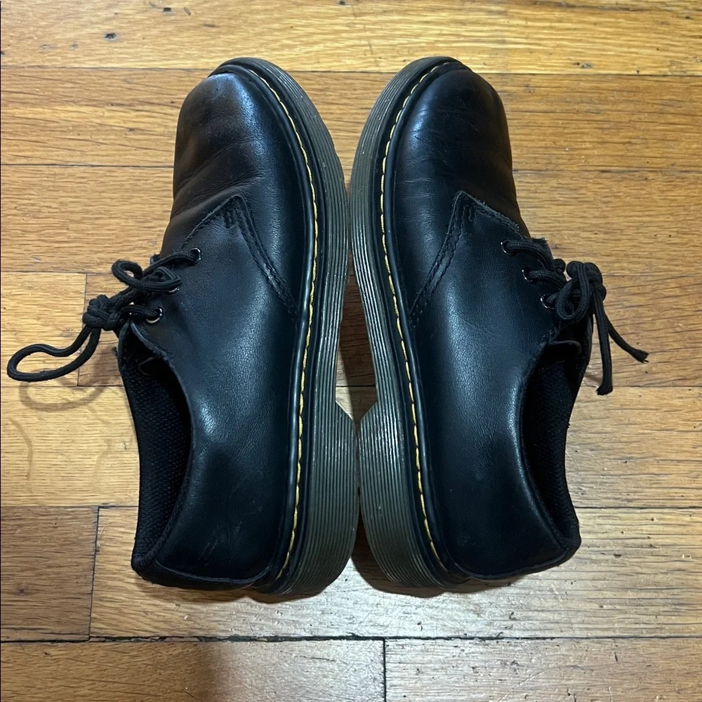 Dr Martens 1461 The Junior Softy T Leather Shoes in Black, size 2
